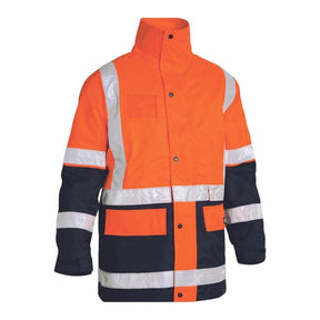 Bisley Taped Hi Vis 5 In 1 Rain Jacket BK6975