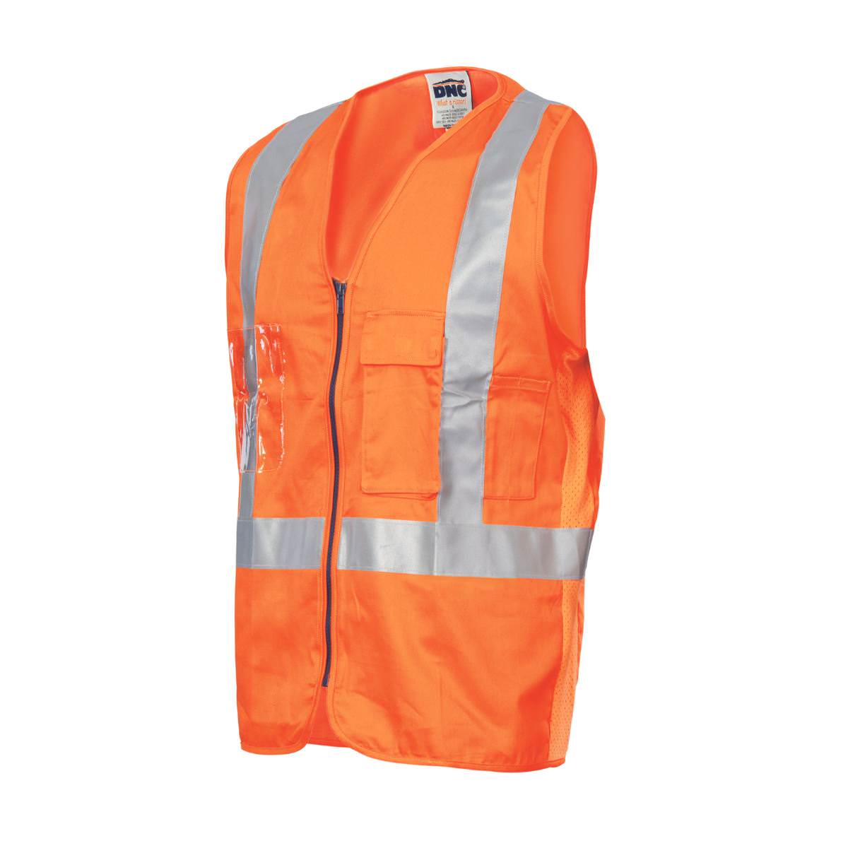 HiVis Day/Night Cross Back Cotton Safety Vest with CSR Reflective Tape 3810