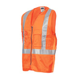 HiVis Day/Night Cross Back Cotton Safety Vest with CSR Reflective Tape 3810