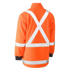 Bisley X Taped Hi Vis Polar Fleece 1/4 Zip Pullover BK6249XT