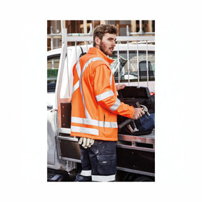 Syzmik Unisex Hi Vis X Back 2 In 1 Softshell Jacket ZJ680