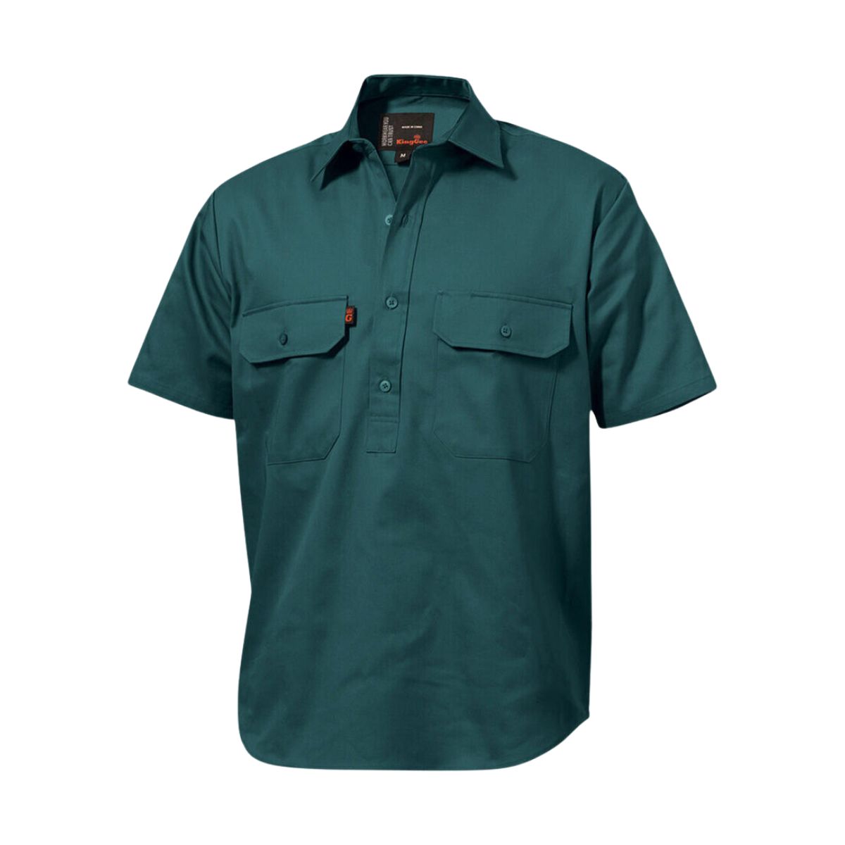 KingGee Originals Short Sleeve Closed Front Cotton Drill Work Shirt K04060