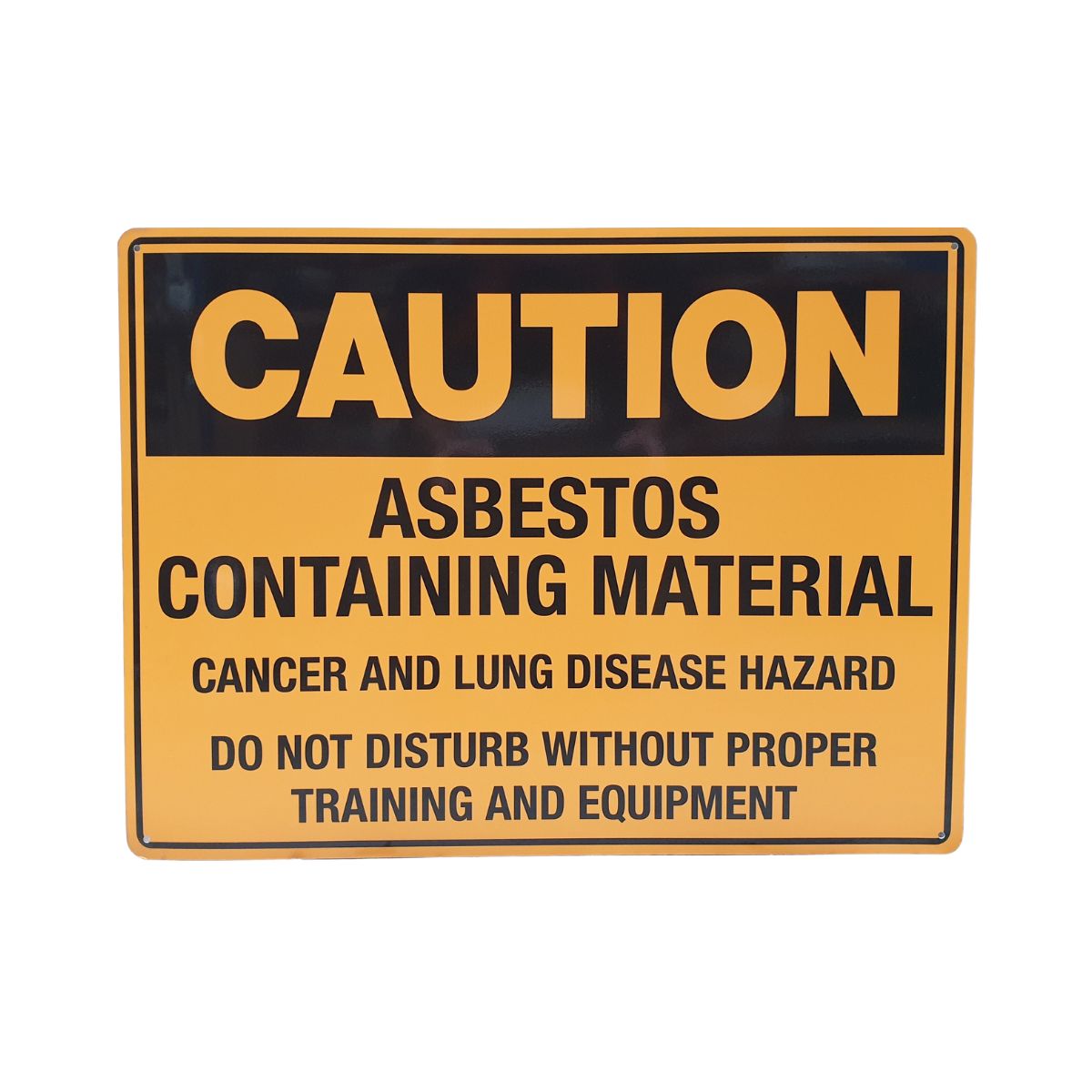 Caution Asbestos Containing Material Sign 130820-1