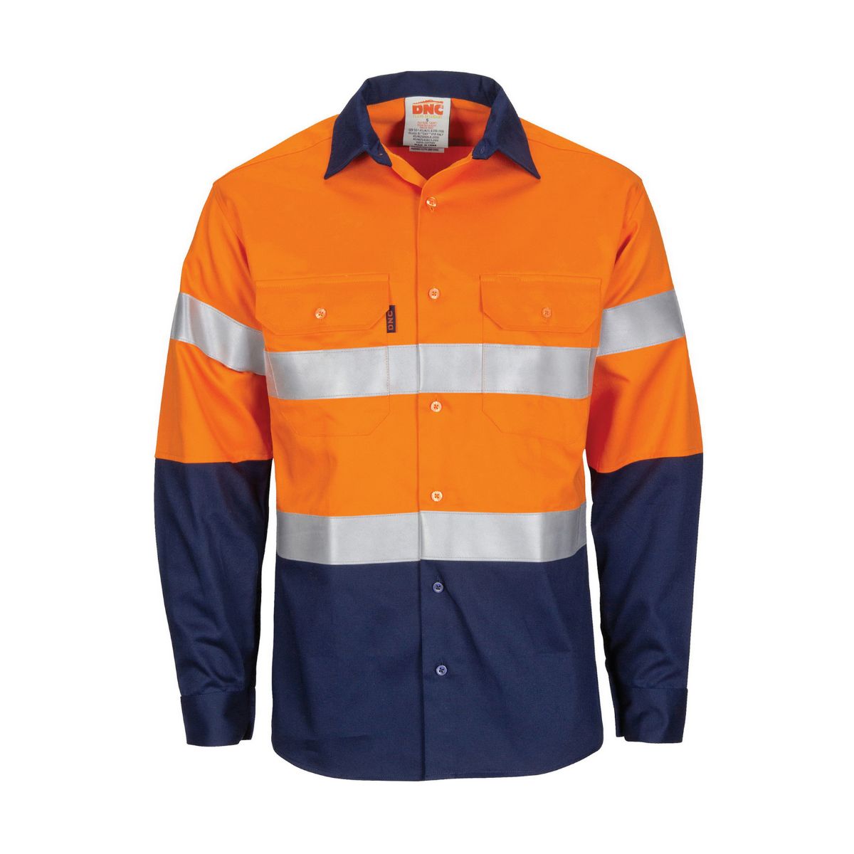 DNC Paton Saint Flame Retardant 2 Tone Cotton Shirt With 3M F/R Tape 3409