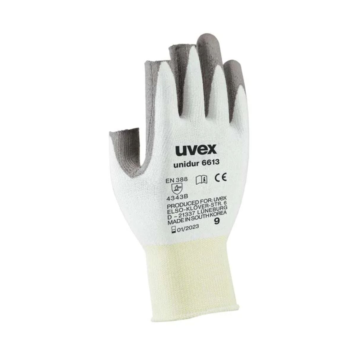 uvex Unidur Cut Protection Fingerless Glove 6613 (Pack of 10)