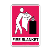 Fire Blanket Safety Sign (with pictogram) 712MSP
