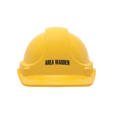 3M™ Pre-Printed Safety Helmets, Area Warden TA560W30-YE (Box of 10)