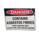 Danger Contains Asbestos Fibres Sign 130820-2