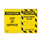 Brady Lockout Tags - Caution Out Of Service 842390 (Pack of 10)