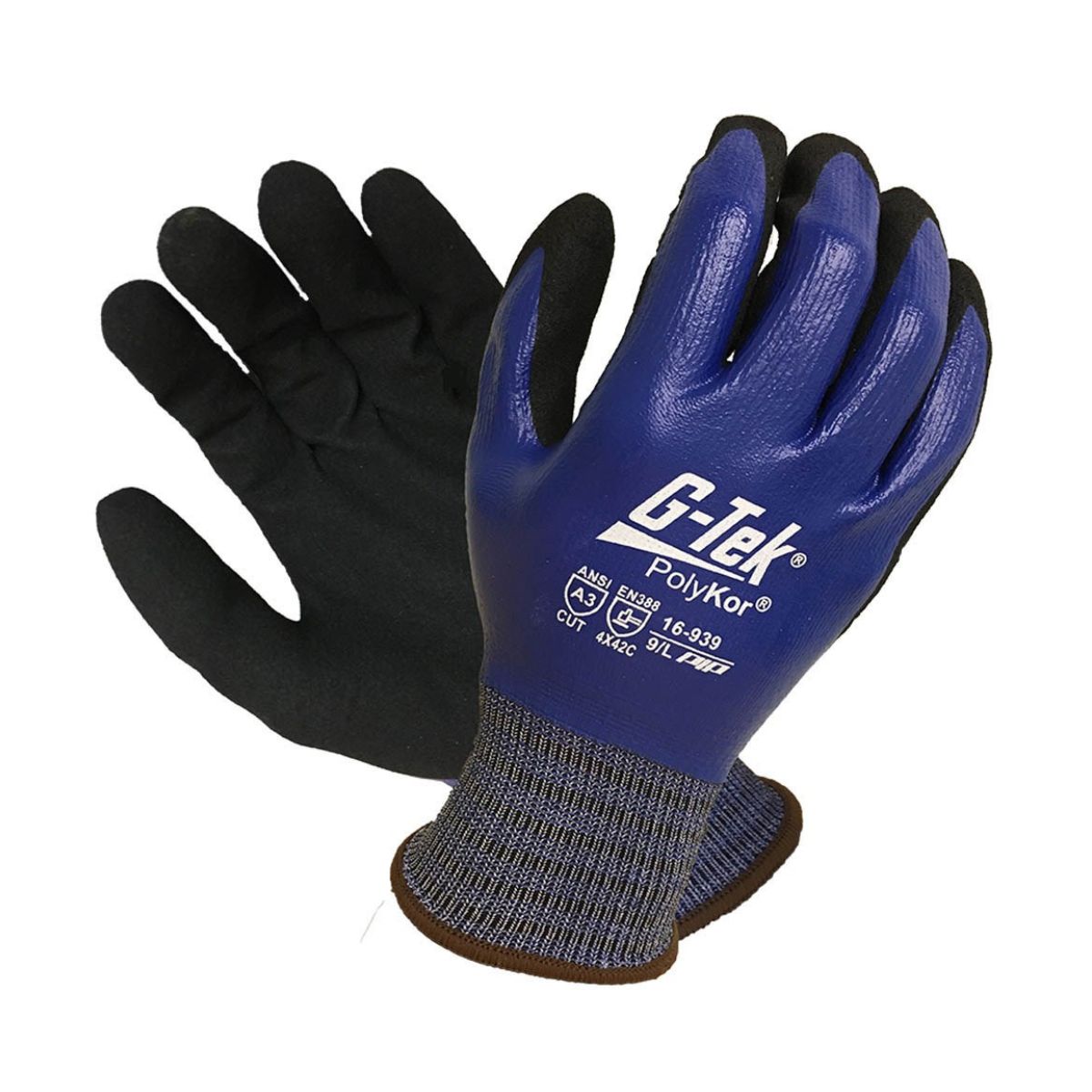 G-TEK® PolyKor X7 Dual Coat 18 Gauge Nitrile 16-939 (Pack of 12)