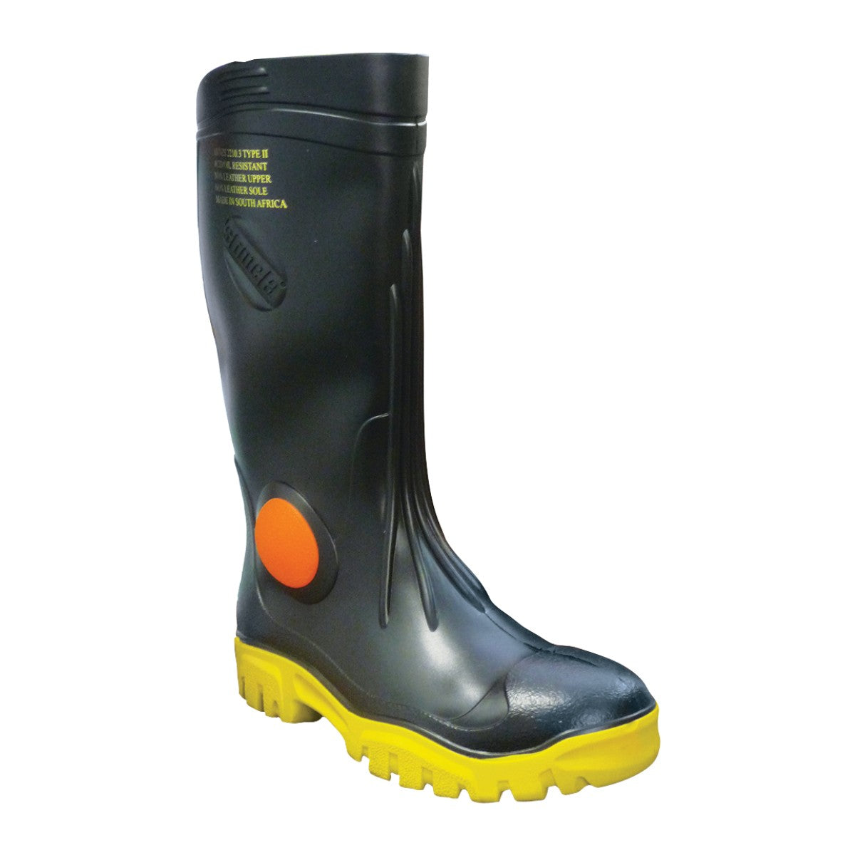 Maxisafe Stimela 'Foreman' Black Gumboot with Safety Toe FWG902