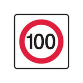 Vehicle/Truck Sign - 100 Speed Limit Sign 833823