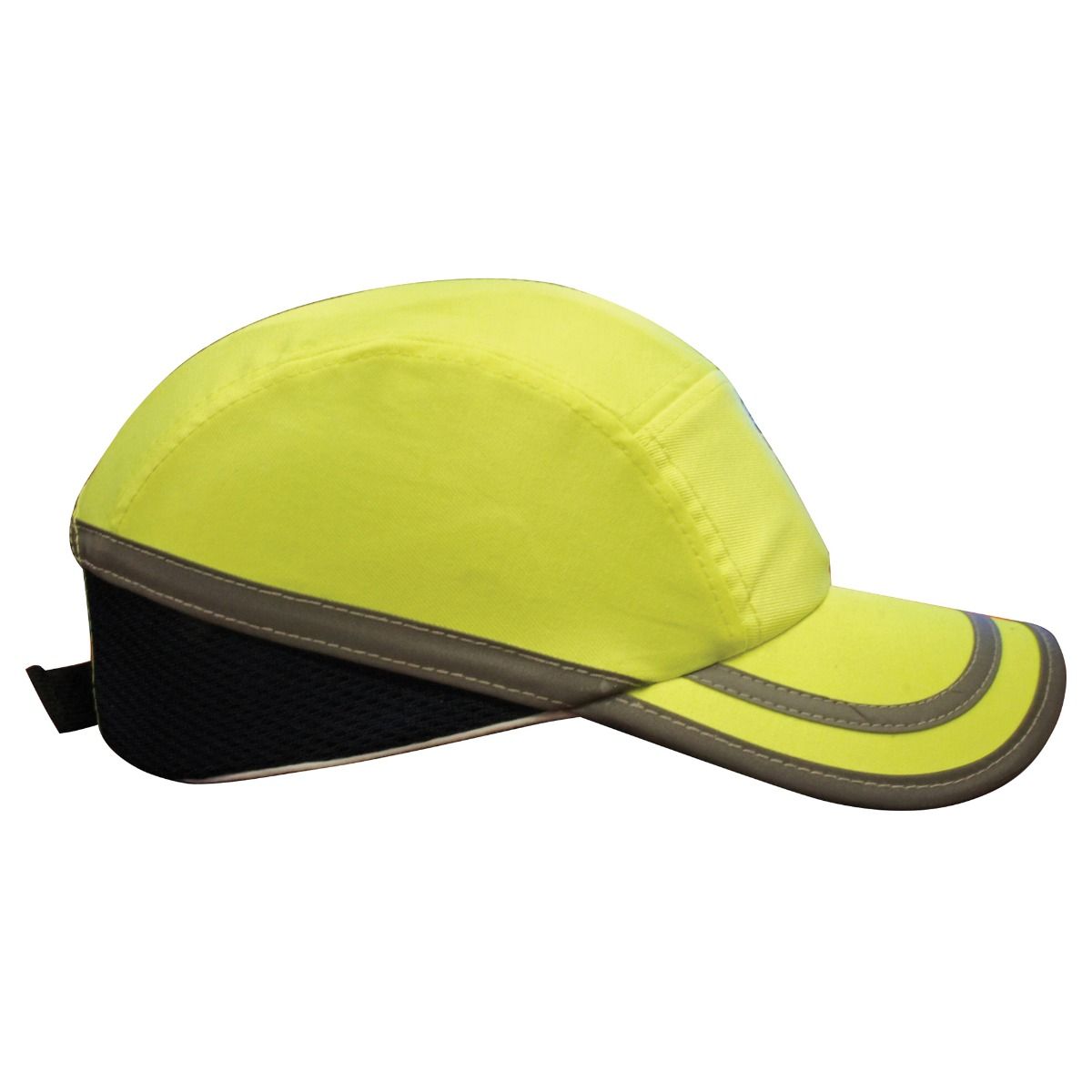 Dodge Bump Cap - Neon Yellow with Reflective Silver Strip (Each)