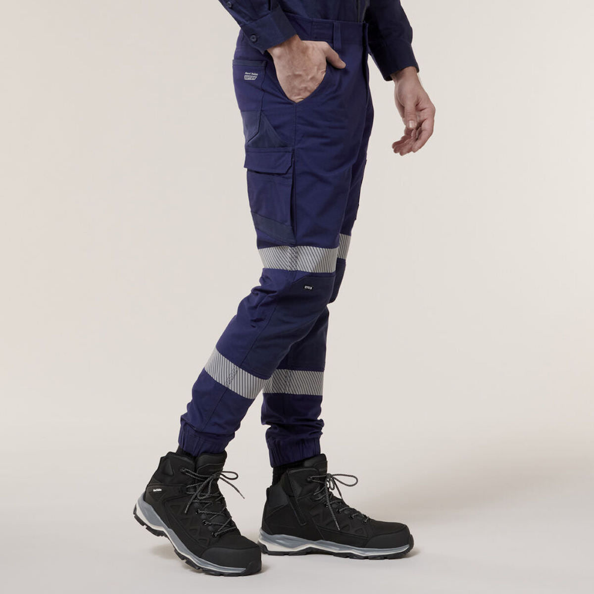 Hard Yakka Raptor Cuff Pant With Segmented Tape Y02586