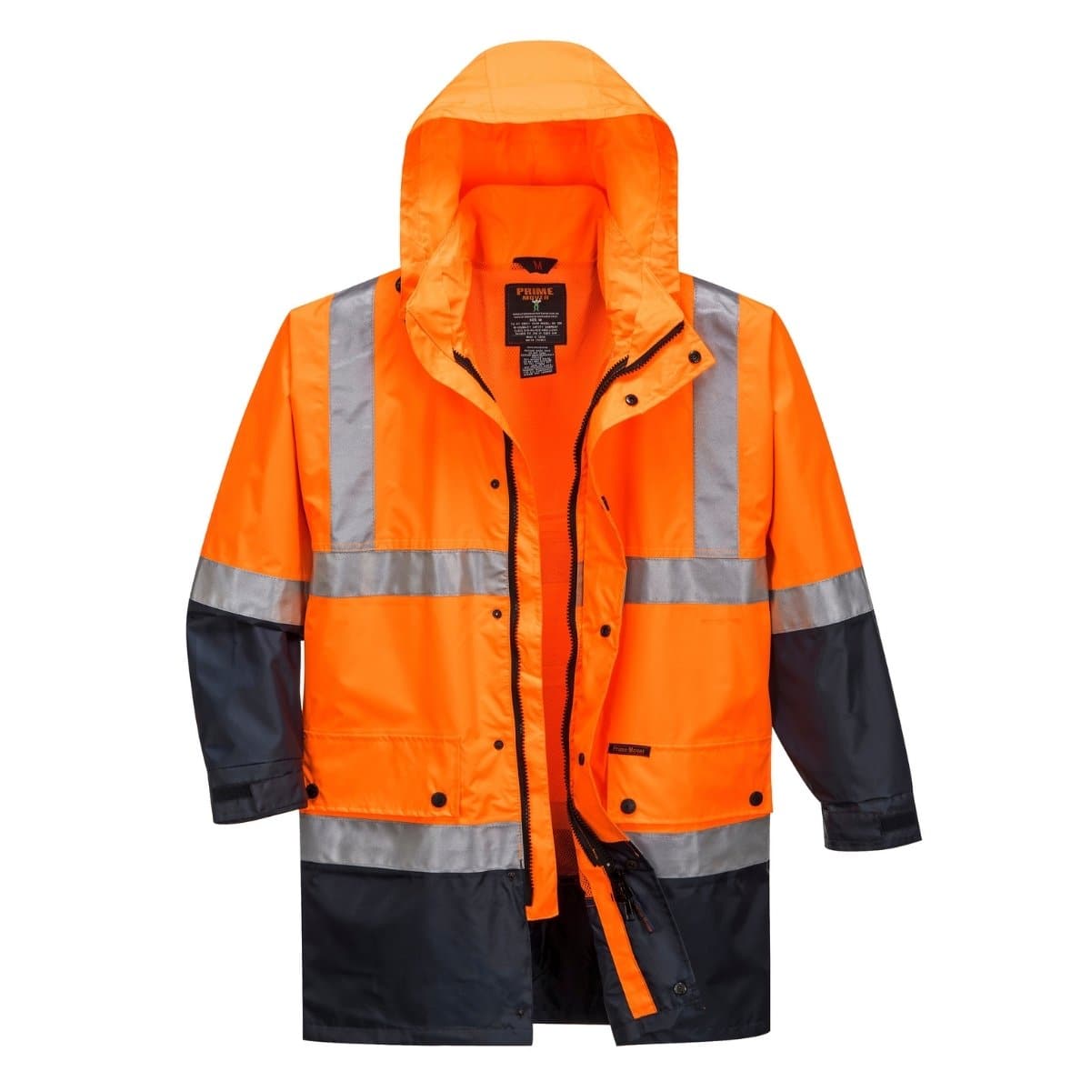 Portwest Eyre Lightweight Hi-Vis Rain Jacket with Tape MJ306