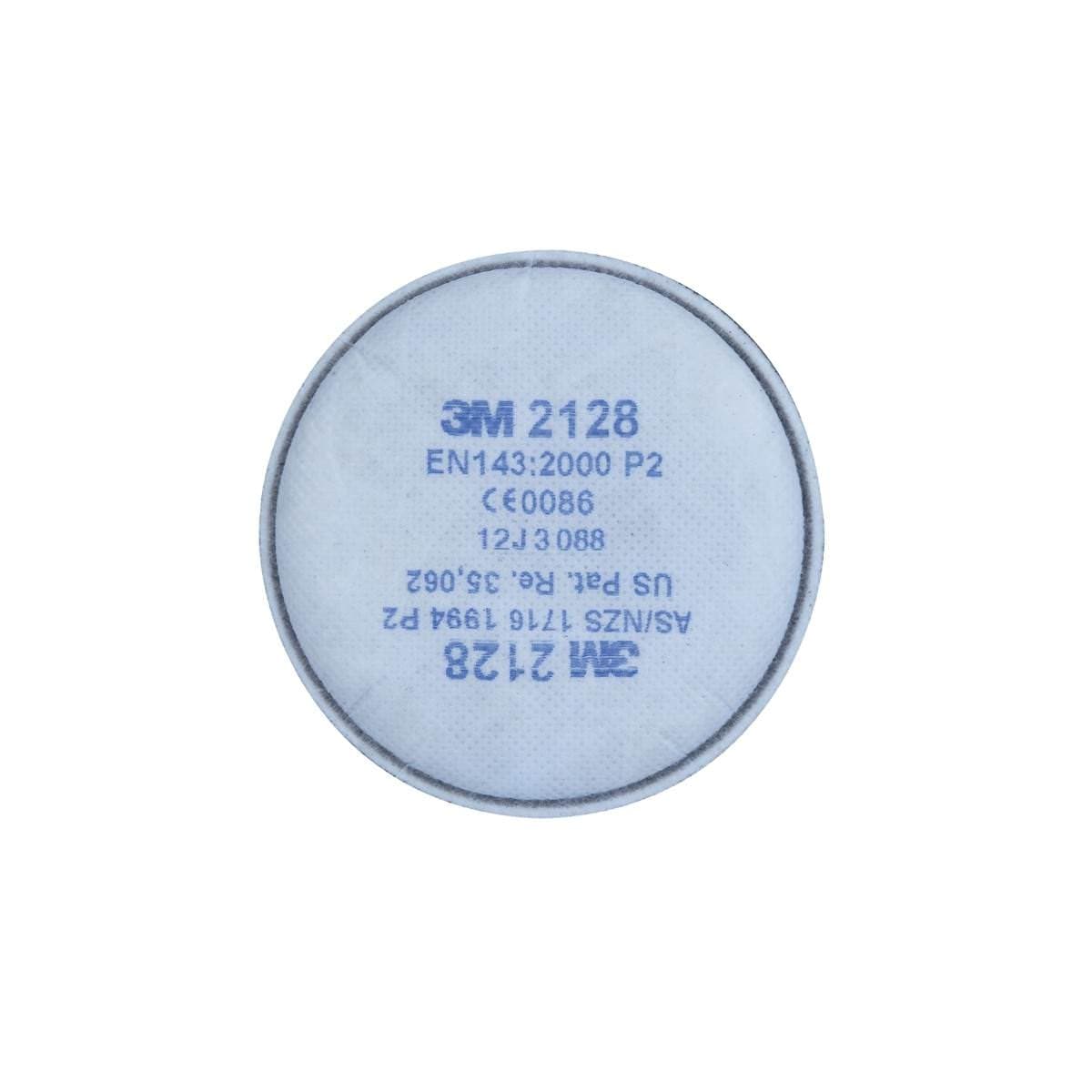 3M™ Particulate Filter 2128, P2, with Nuisance Level Organic Vapor/Acid Gas Relief (Pair)