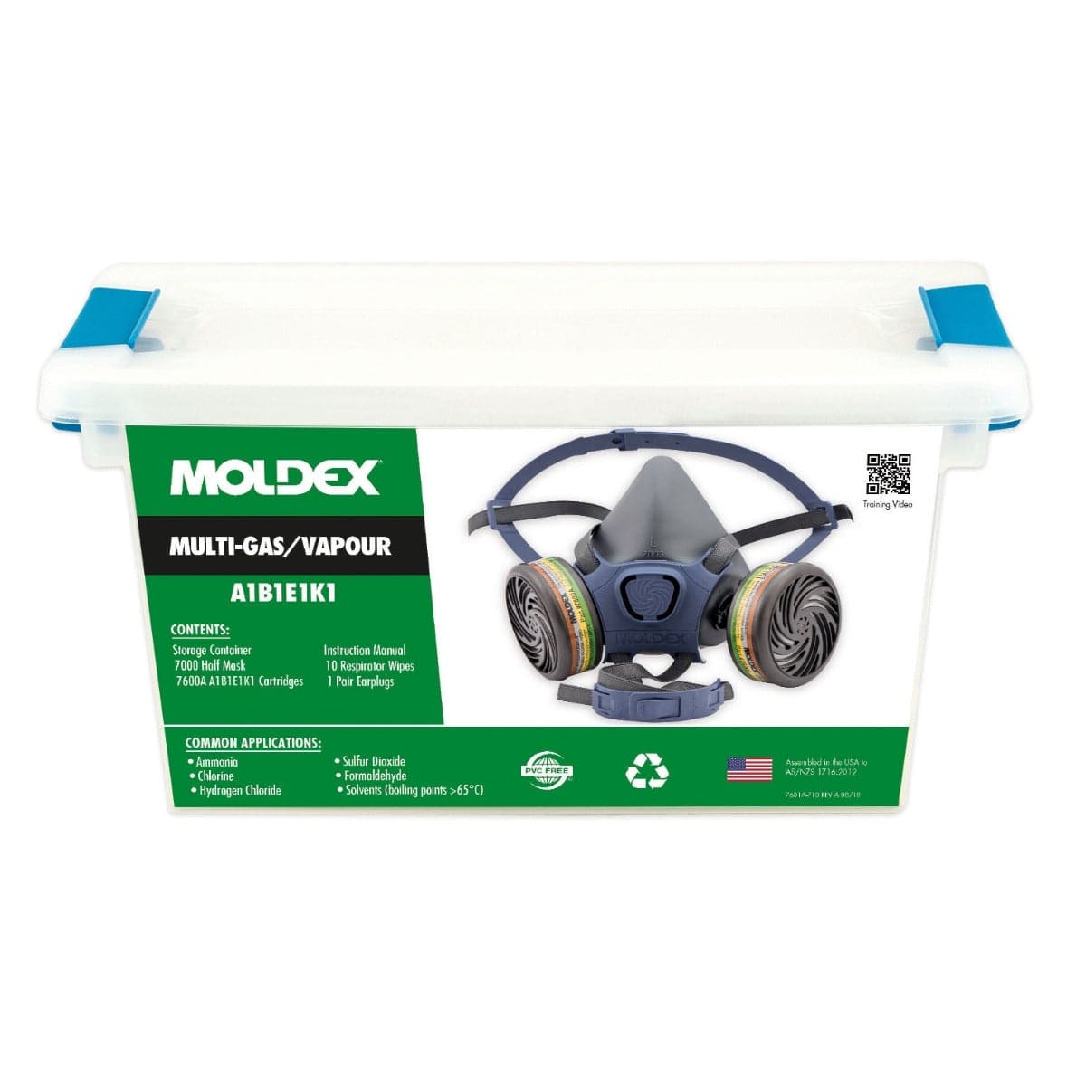 Moldex 7000 Series Pre-Assembled Respirator Multi-Gas/Vapor Smart Cartridge