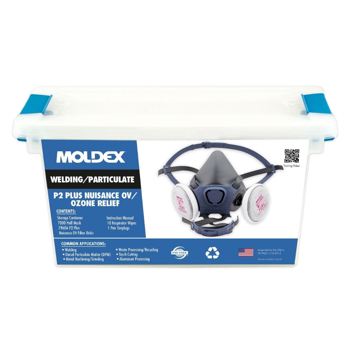 Moldex 7000 Series Pre-Assembled Respirator P2/P3 Plus OV