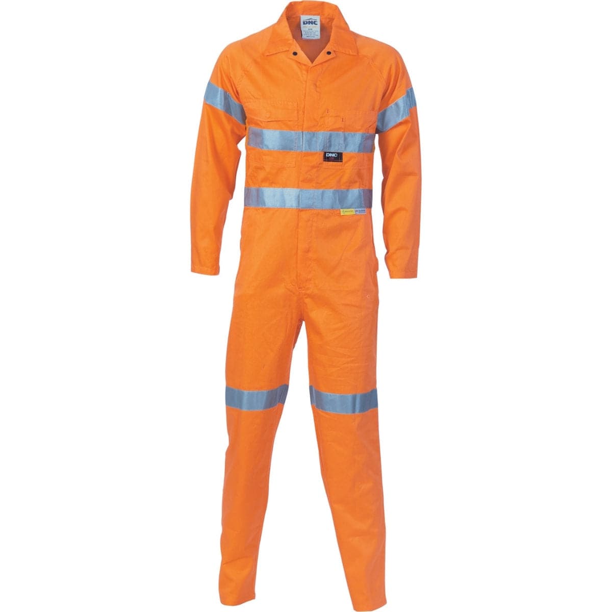 DNC HiVis Cool-Breeze Orange Lightweight Cotton Coverall with 3M R/Tape 3956