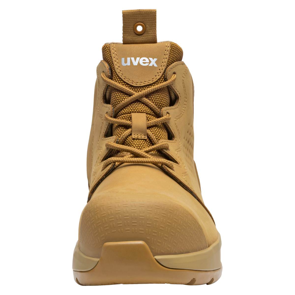 uvex 3 X-Flow Zip Side Work Boot Tan Wheat 65458