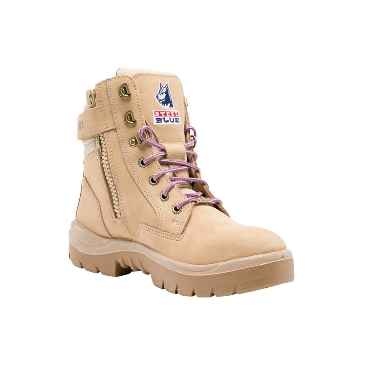 Steel Blue Southern Cross® Zip Ladies: Nitrile Outsole - Sand Safety Boot 522761