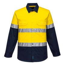 Portwest Hi-Vis Two Tone Lightweight Long Sleeve Shirt with Tape MA801
