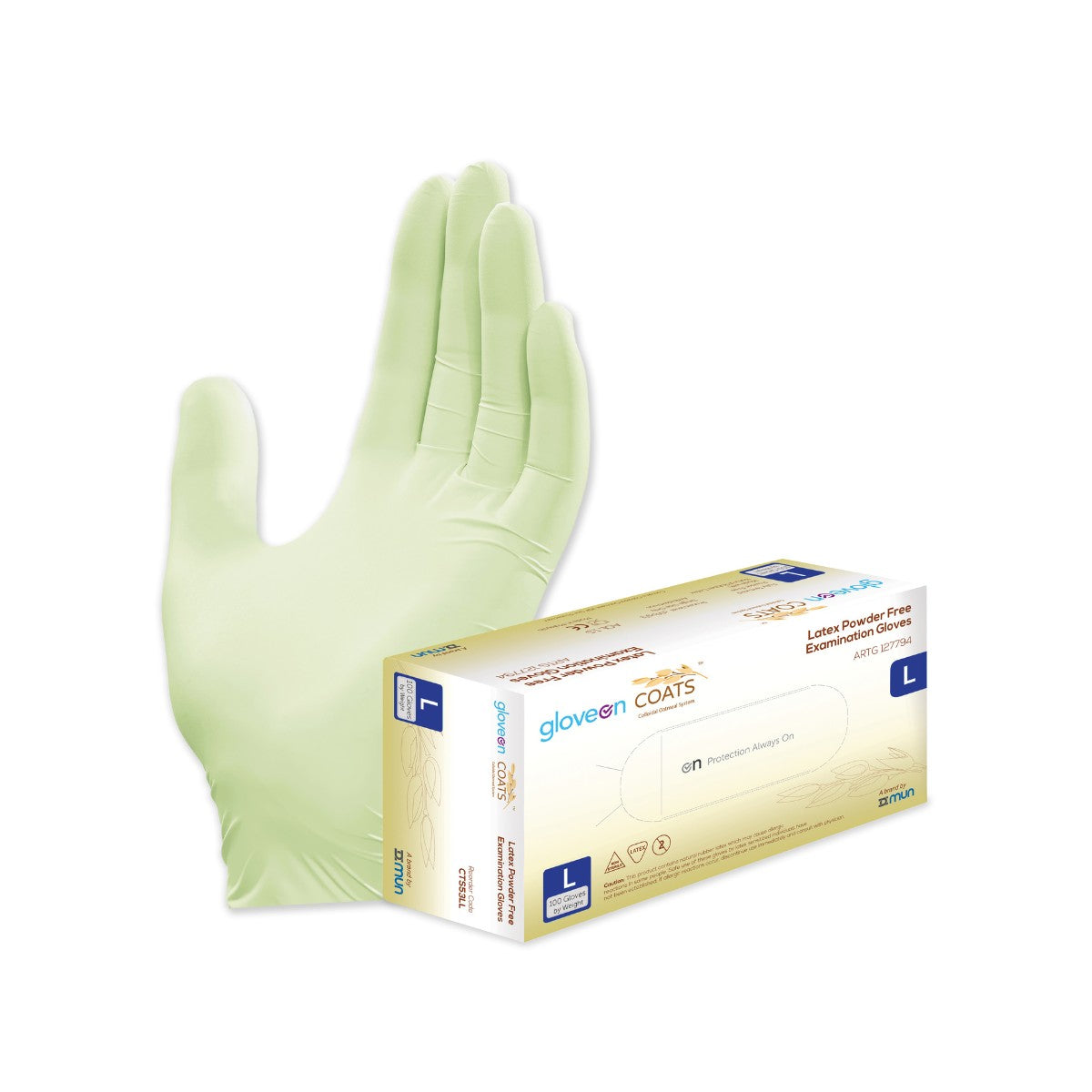 GloveOn® COATS® Latex Gloves CLX711 (Carton of 10 Boxes)