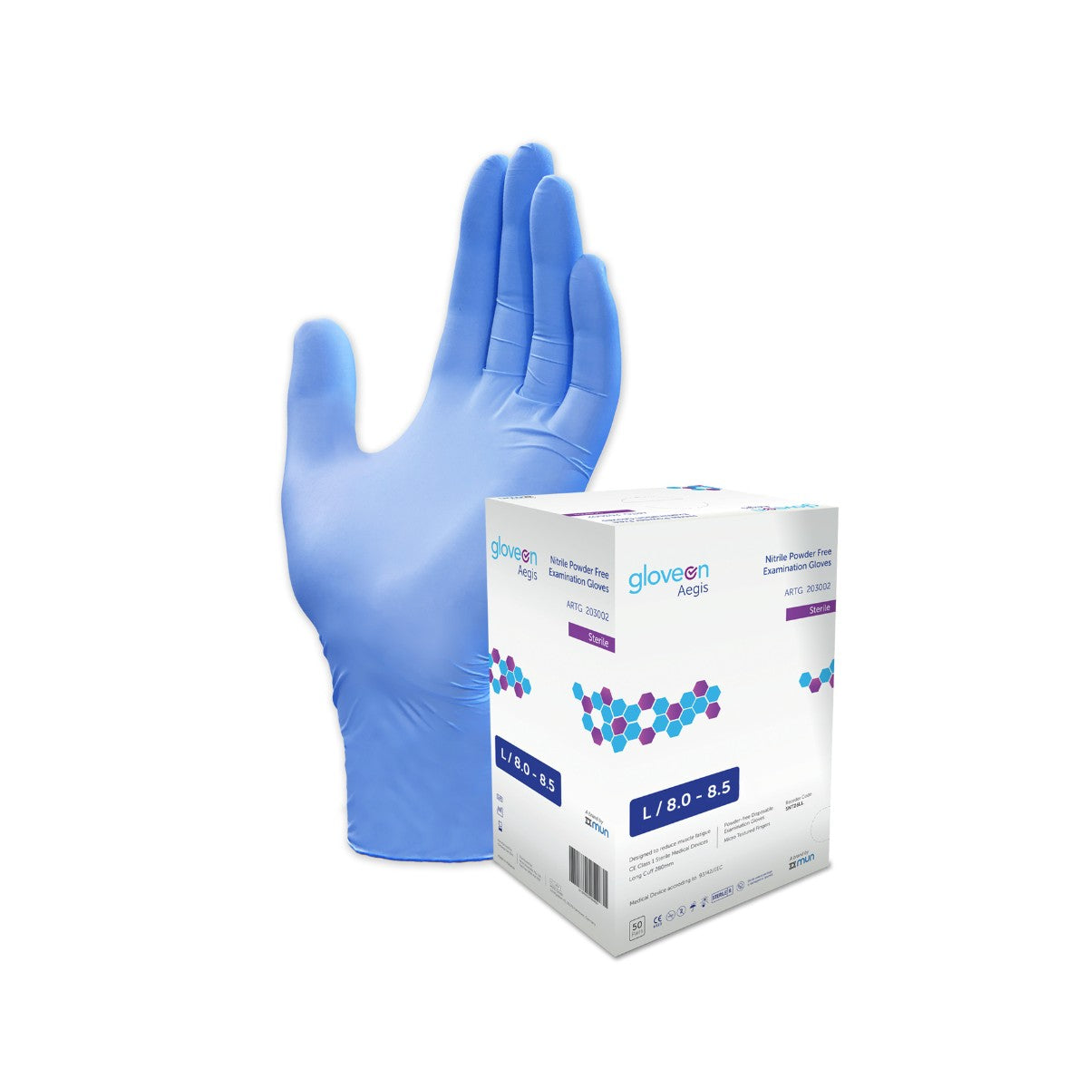 GloveOn® Aegis Nitrile Gloves SNT26 (Carton of 4 Boxes)