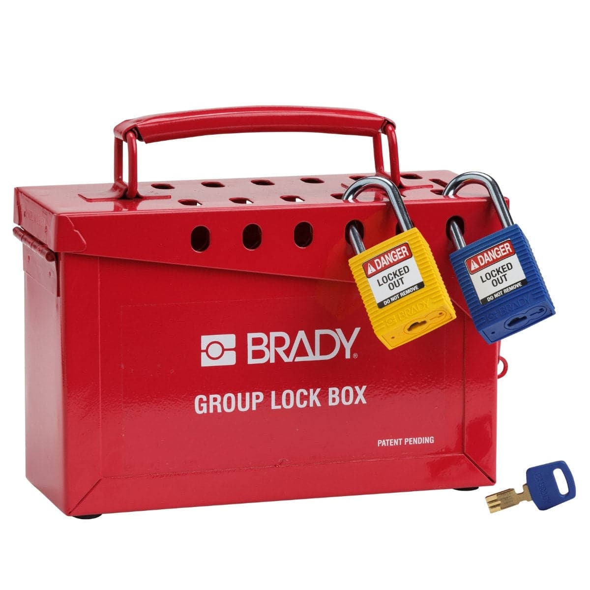 Brady Group Lock Box Red (227 x 152 x 89mm)