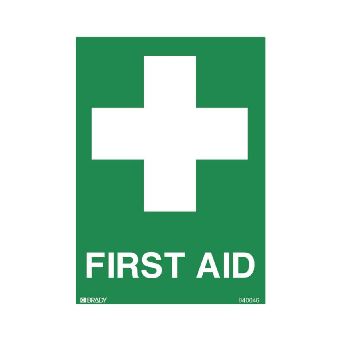 First Aid - With Cross Symbol (Pack of 5)