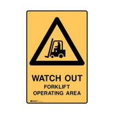 Watch Out For Forklift Operating Area