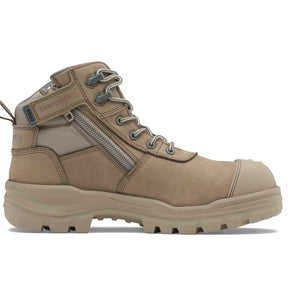 Blundstone Unisex Rotoflex  Safety Boots - Stone Nubuck #8553