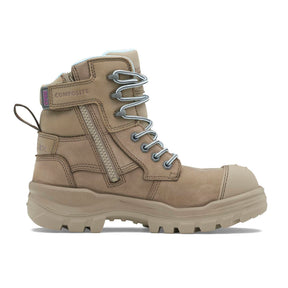 Blundstone Women's Rotoflex Safety Boots - Stone #8863