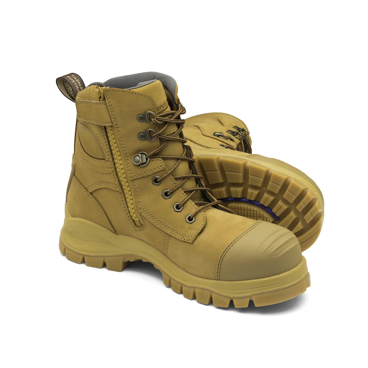 Blundstone Unisex Zip Up Series Safety Boots - Wheat #992