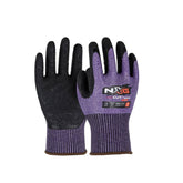 NXG™ Cut D Purple Grip Latex Gloves C-5230 (Pack Of 12)