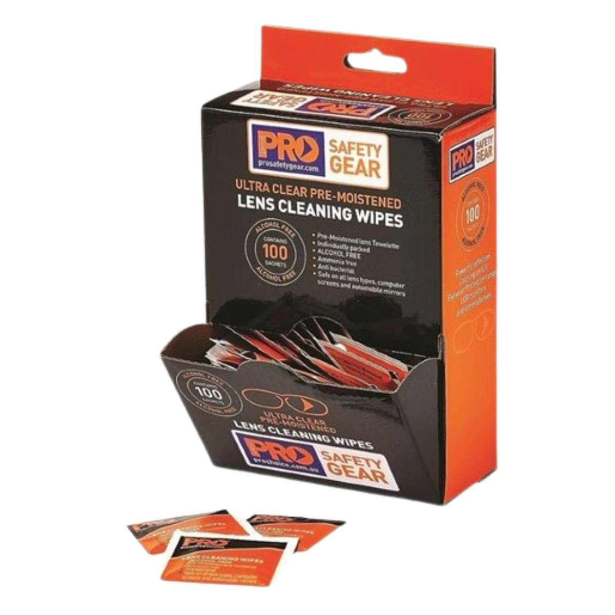 ProChoice Lens Cleaning Wipe - Alcohol Free LC100AF (Pack of 100)