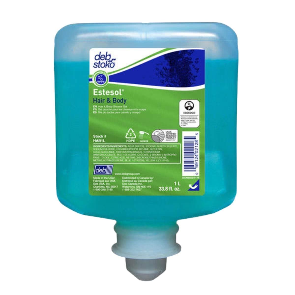 Estesol® Hair & Body Universal Shower Gel 1 Litre HAB1L (Box Of 6)