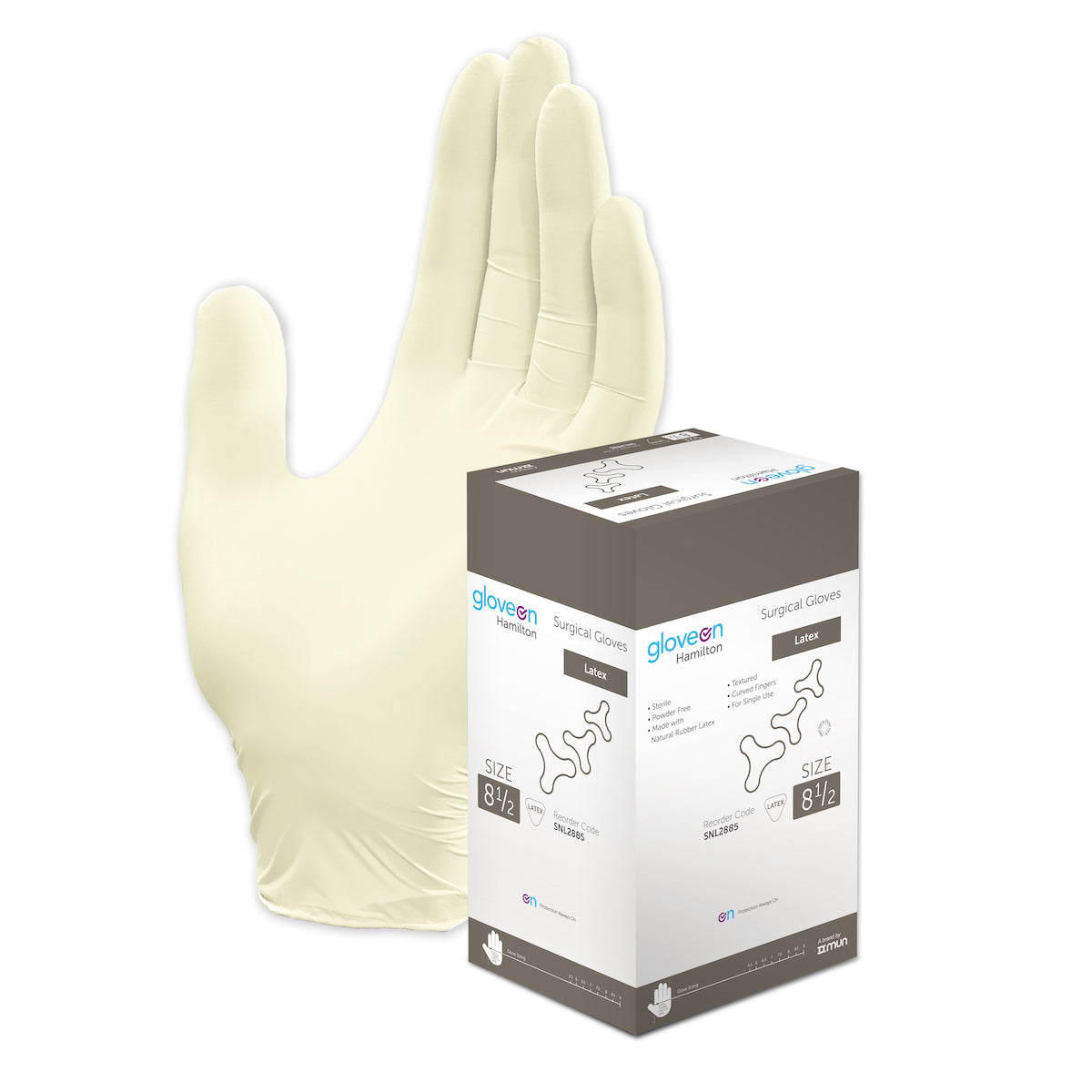 GloveOn® Hamilton Surgical Gloves SNL28 (Carton of 4 Boxes)