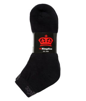 KingGee Men's Crew Cotton Work Sock K09035 (Pack of 5)
