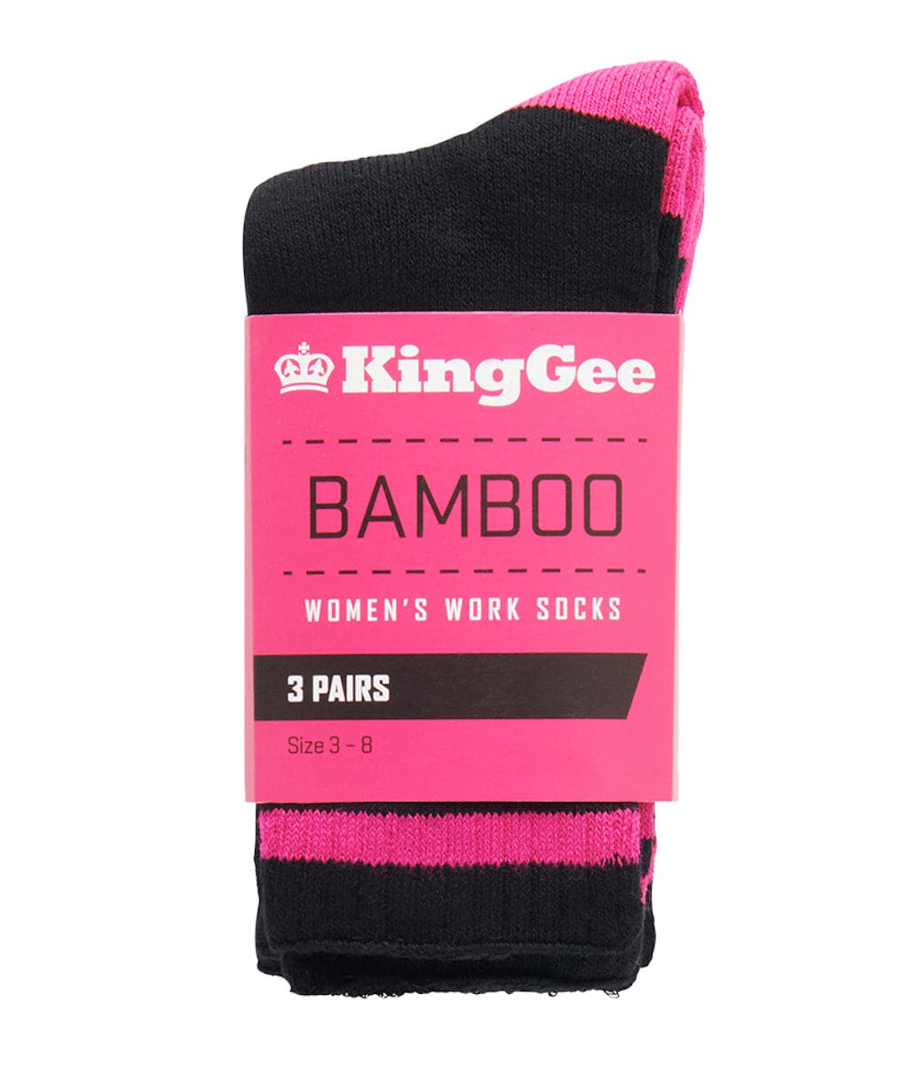 KingGee Women's Bamboo Sock K49015 (Pack of 3)