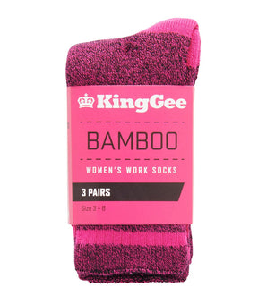 KingGee Women's Bamboo Sock K49015 (Pack of 3)