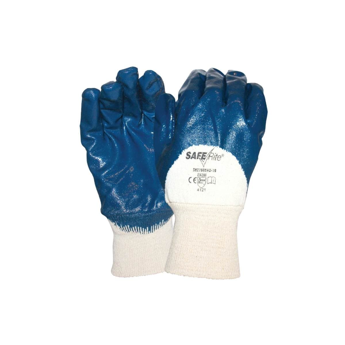 SafeRite® Nitrile Blue Half Dip Glove SR27600HD (Pack of 12)