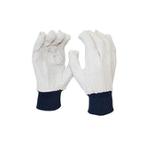 SafeRite® Men's Blue Cuff Cotton Drill Glove SR747M (Pack of 12)