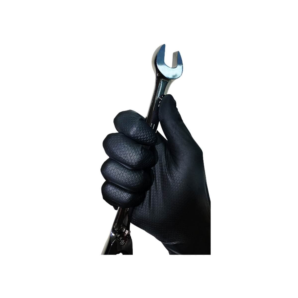 TGC Black Rocket Xtra Grip Disposable Gloves 13100 (Box Of 50)