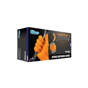 TGC Orange Rocket Xtra Grip Nitrile Gloves 131030 (Box Of 100)