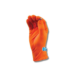 TGC Hi-Vis Orange Nitrile Disposable Gloves 16003 (BOX OF 100)