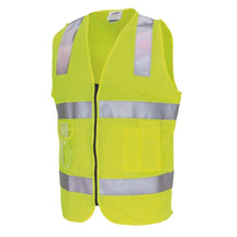 HiVis Day/Night Panel Safety Vest with Generic Reflective Tape 3507