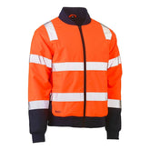 Bisley Taped Two Tone Hi Vis Bomber Jacket with Padded Lining BJ6730T