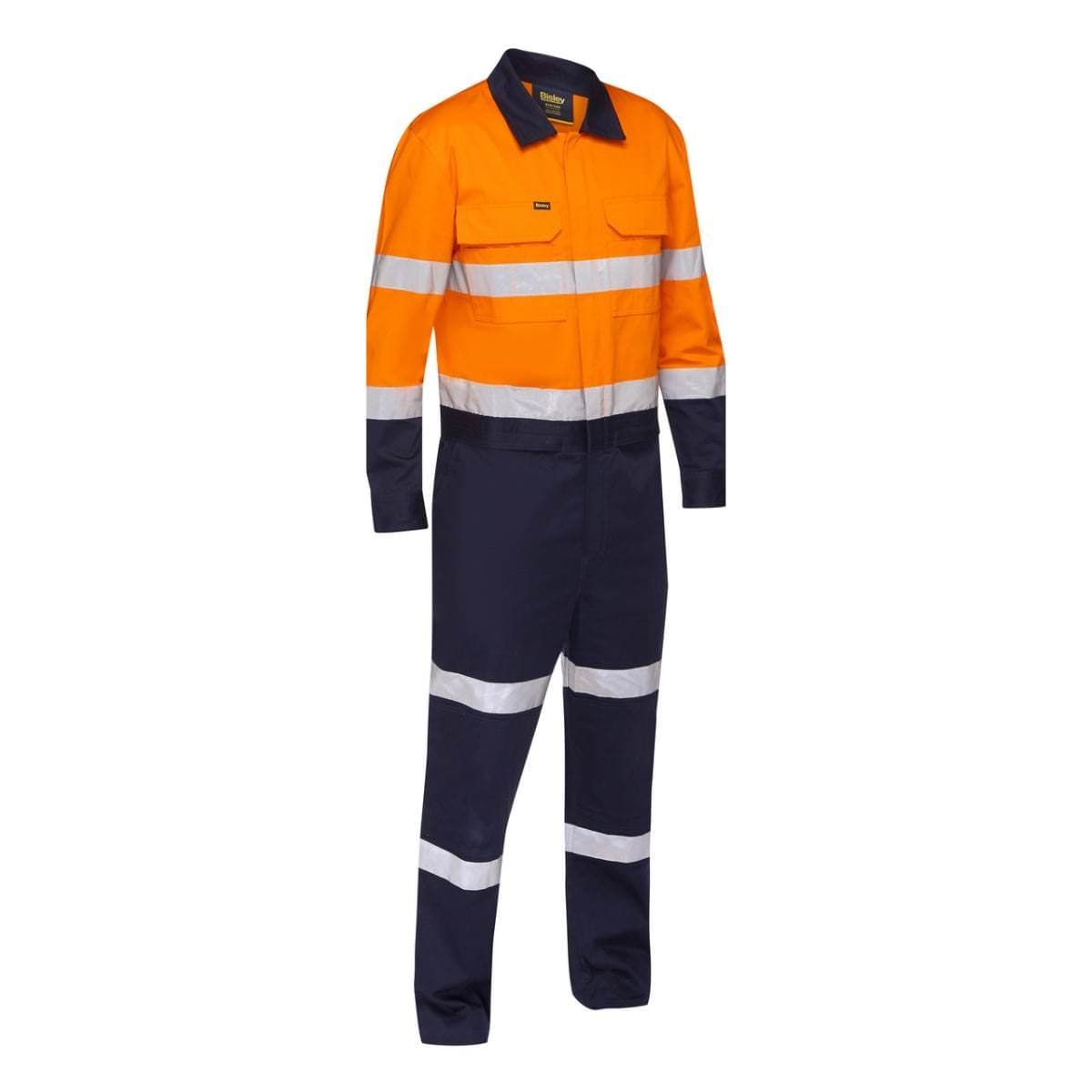 Bisley Taped Hi Vis Work Coverall With Waist Zip Opening BC6066T