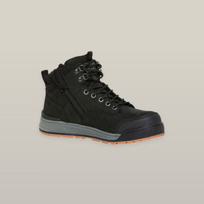 Hard Yakka 3056 Lace Zip Safety Boot - Black Y60201